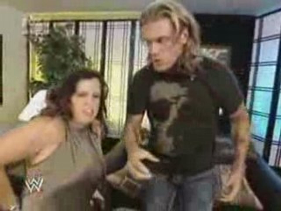 Edge & Vickie Guerrero Backstage - SD 7/4/08