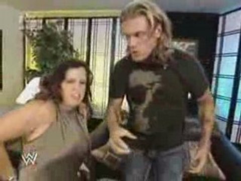 Edge & Vickie Guerrero Backstage - SD 7/4/08