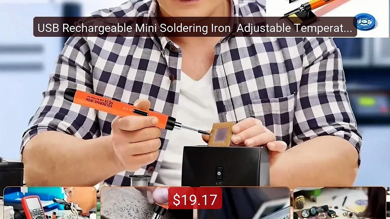 USB Rechargeable Mini Soldering Iron  Adjustable Temperature ... -- Amazing Value 2026 | Must Have!