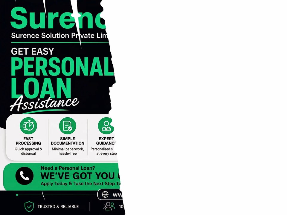 Personal Loan Assistance | Fast Processing & Easy Approval | Surence Solution Private Limited