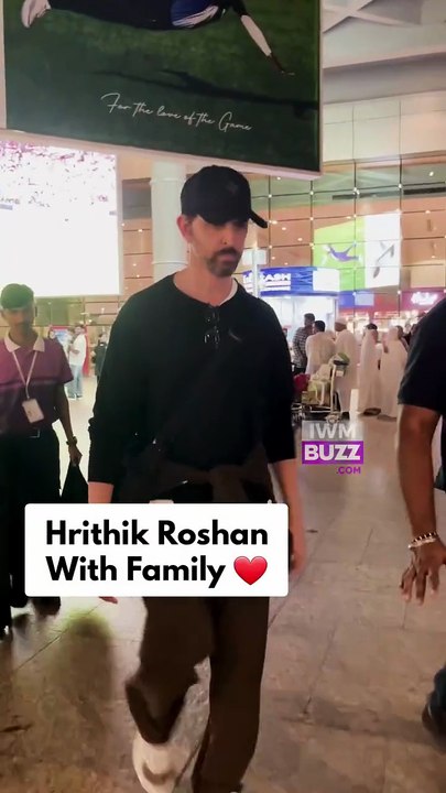 Hrithik Roshan, Saba Azad, And His Sons Spotted Together At Mumbai Airport