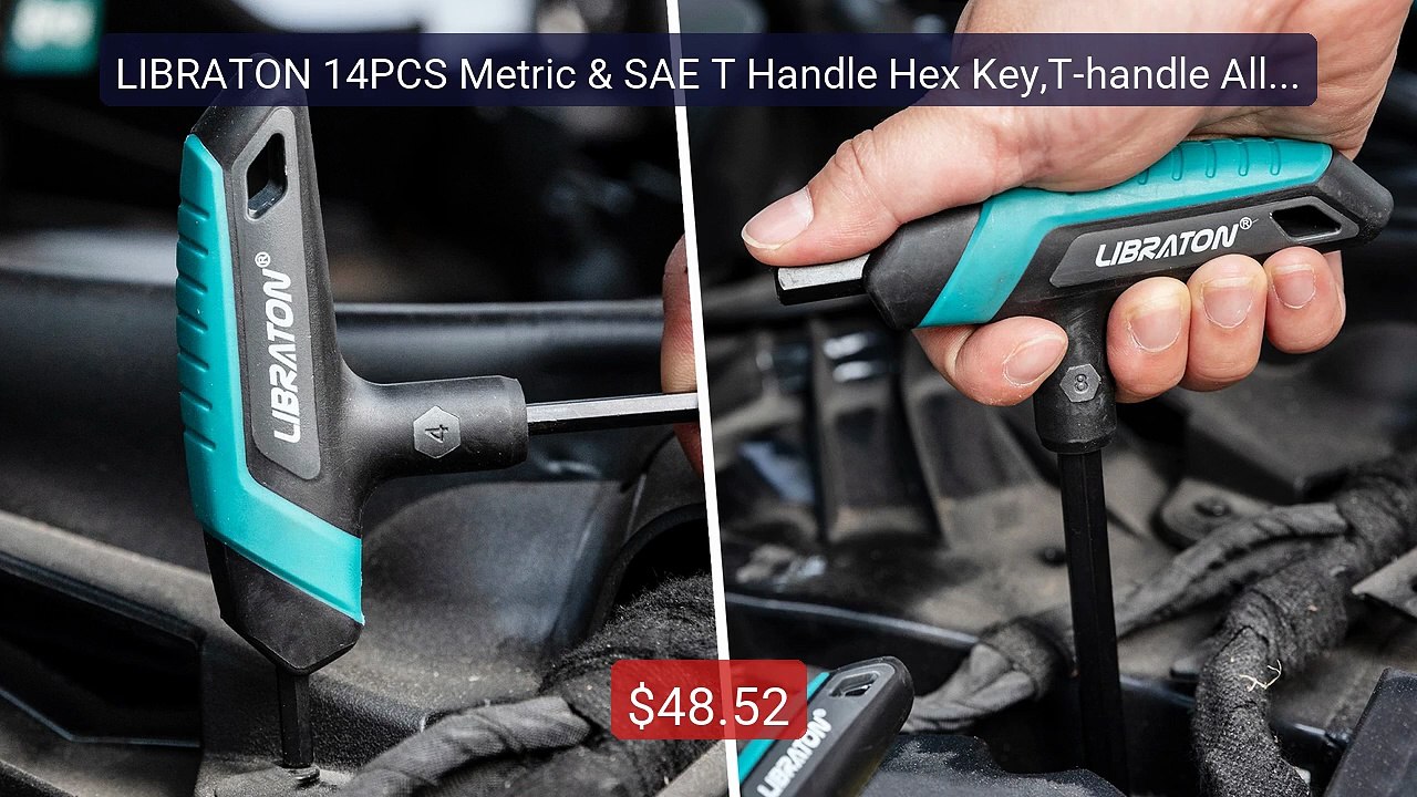 LIBRATON 14PCS Metric & SAE T Handle Hex Key,T-handle Allen... -- Top Pick 2026 | Unbeatable Price!