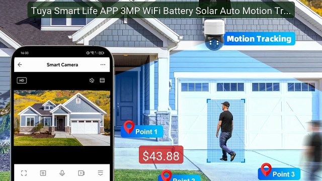 Tuya Smart Life APP 3MP WiFi Battery Solar Auto Motion Trackin... Best Buy 2026 | Great Quality!