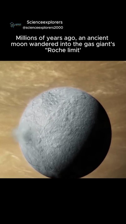 The Dark Truth Behind Saturn’s Rings... 💔#space #facts #nasa