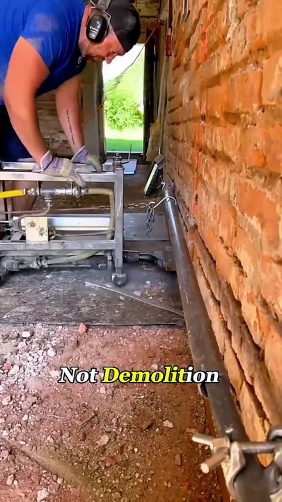 Why Workers Cut Through Old Brick Walls football