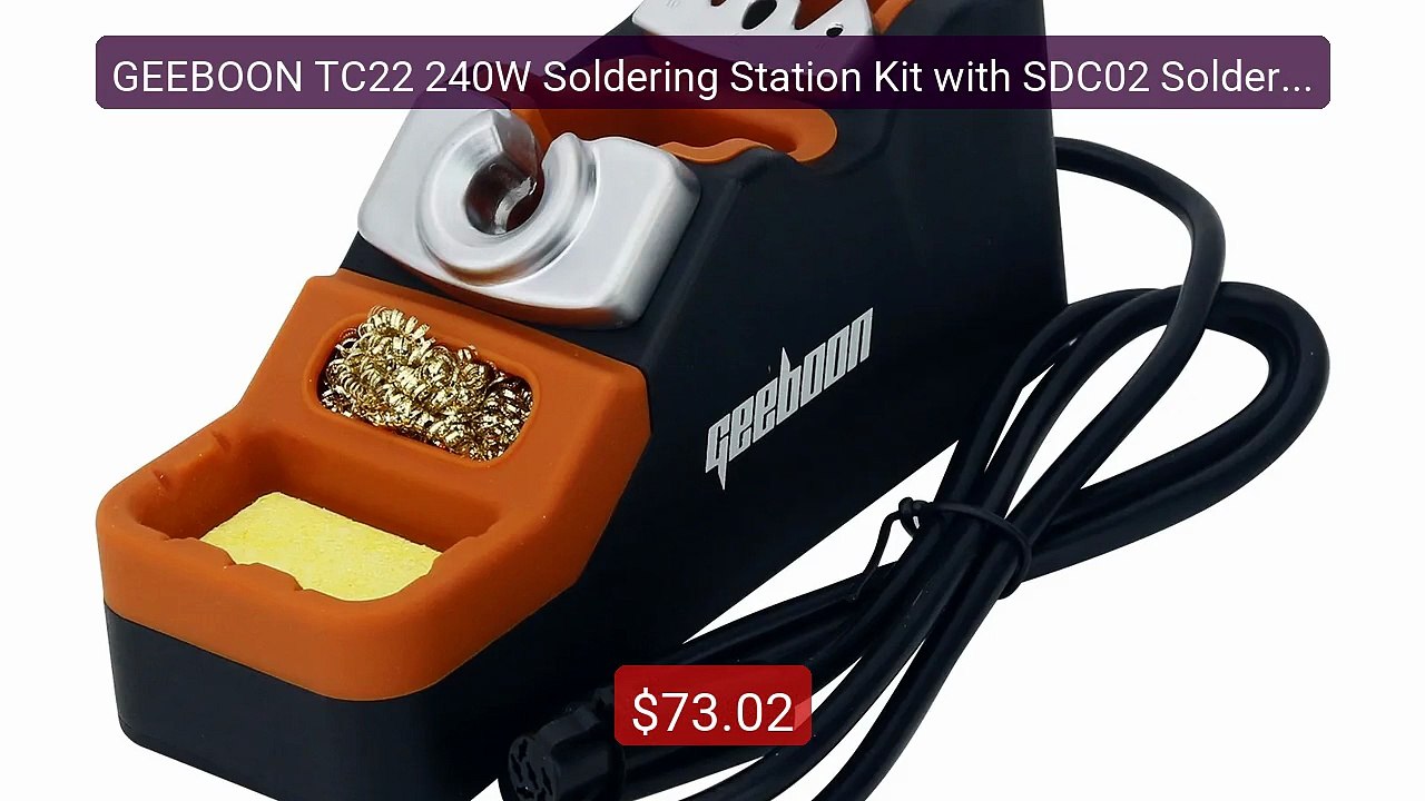 GEEBOON TC22 240W Soldering Station Kit with SDC02 Solderin... -- Top Pick 2026 | Unbeatable Price!
