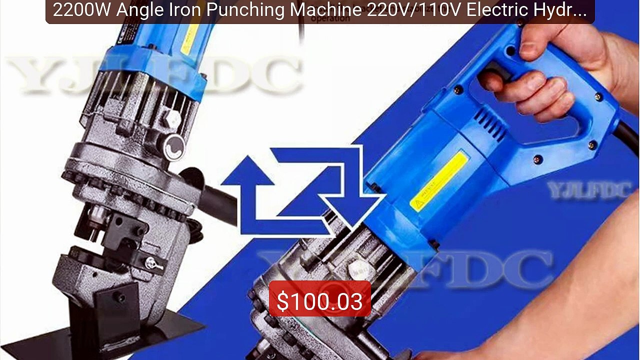 2200W Angle Iron Punching Machine 220V/110V Electric Hydrauli... -- Amazing Value 2026 | Must Have!