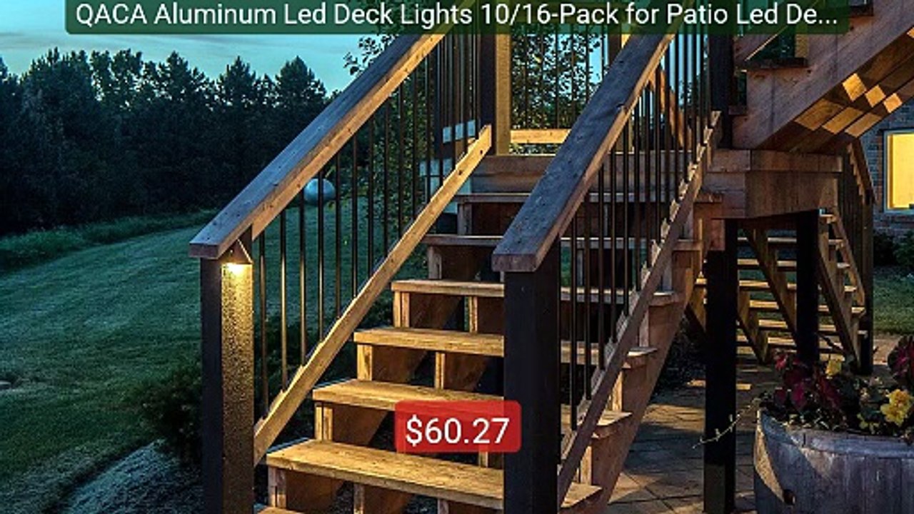 QACA Aluminum Led Deck Lights 10/16-Pack for Patio Led Deck L... -- Amazing Value 2026 | Must Have!