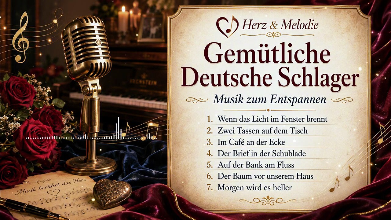 German Songs wenn das Licht im Fenster brennt | Gemütliche Schlager voller Wärme