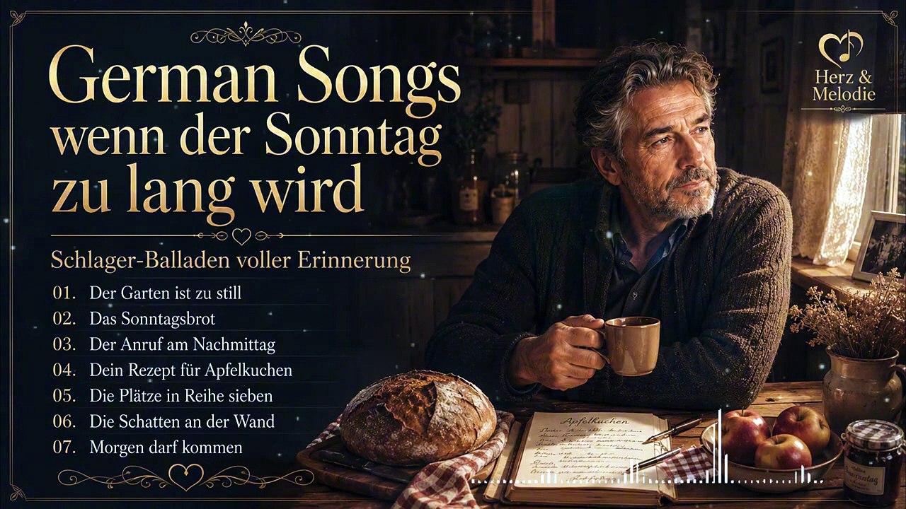 German Songs wenn der Sonntag zu lang wird | Schlager-Balladen voller Erinnerung
