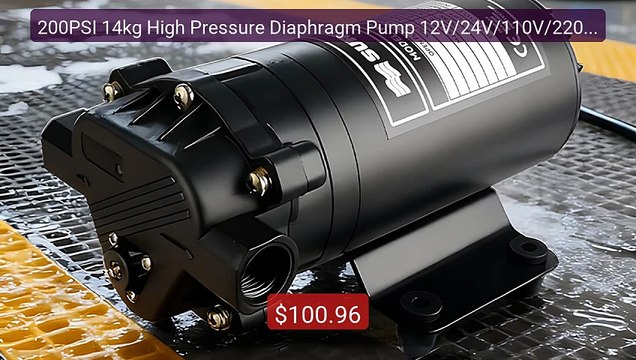 200PSI 14kg High Pressure Diaphragm Pump 12V/24V/110V/220V 5.... Amazing Value 2026 | Must Have!