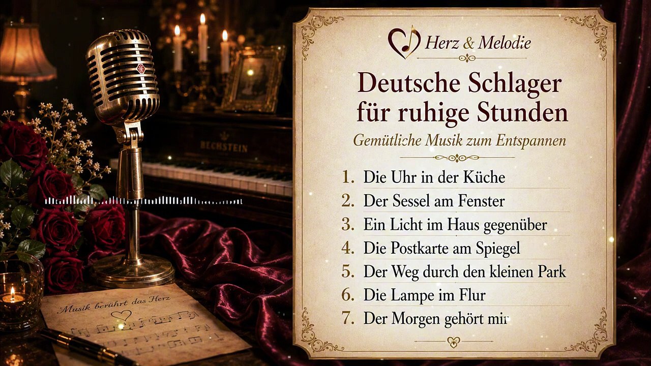 German Songs wenn der Abend langsam wird | Gemütliche Schlager für ruhige Stunden