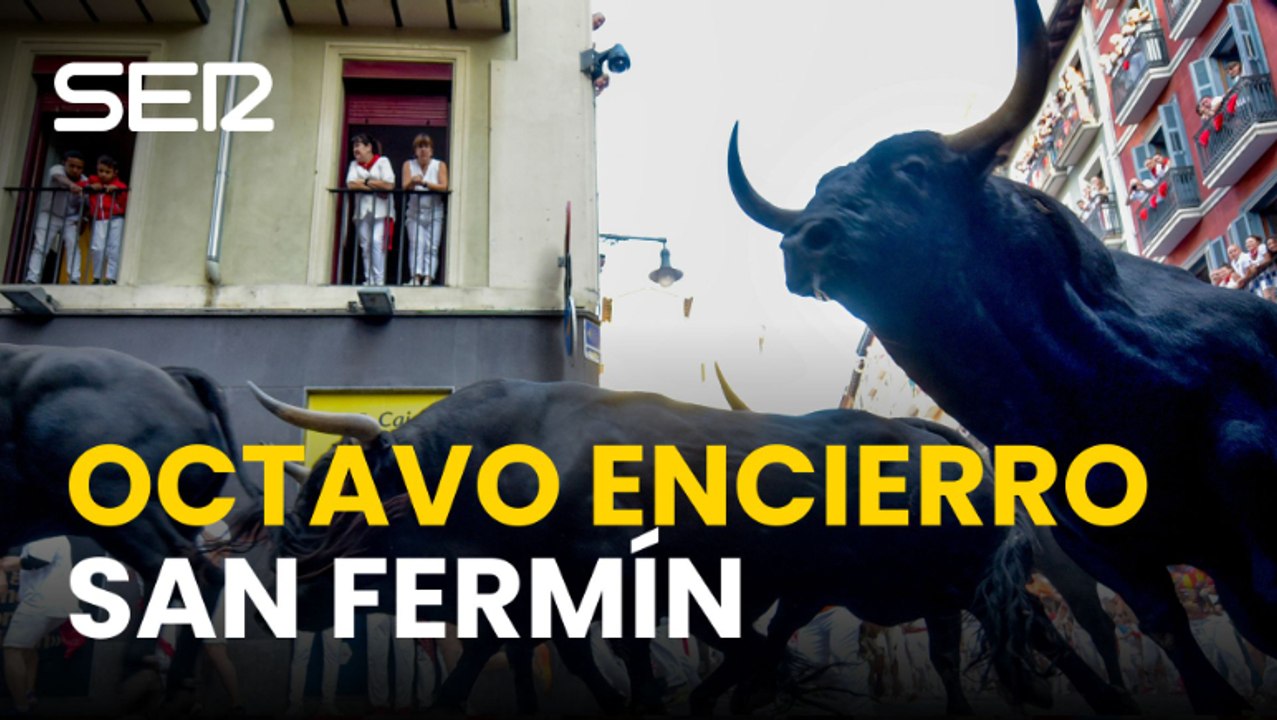 Así ha sido el octavo y último encierro de San Fermín 2026