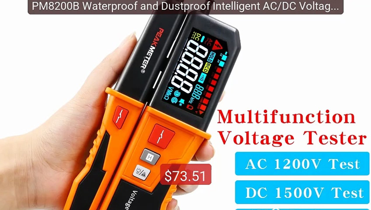 PM8200B Waterproof and Dustproof Intelligent AC/DC Voltage Measurem... -- Top Rated 2026 | Buy Now!