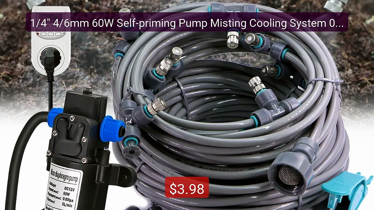 1/4″ 4/6mm 60W Self-priming Pump Misting Cooling System 0.6mm ... -- Best Buy 2026 | Great Quality!