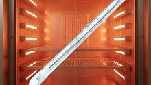 530mm 230v 1100w Shortwave Infrared Paint Curing Lamp Ruby Halogen Heat Tube