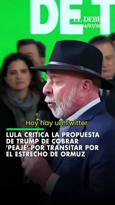 LULA CRITICA LA PROPUESTA DE TRUMP DE COBRAR 'PEAJE' POR TRANSITAR POR EL ESTRECHO DE ORMUZ