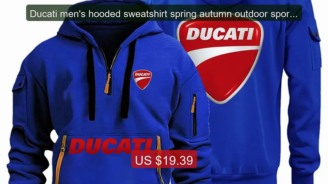 Ducati men's hooded sweatshirt spring autumn outdoor sportswea... -- Best Buy 2026 | Great Quality!