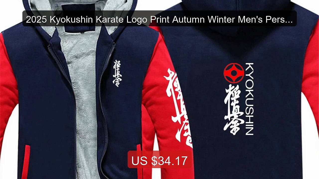 2025 Kyokushin Karate Logo Print Autumn Winter Men's Personality P... -- Best Deal 2026 | Shop Now!