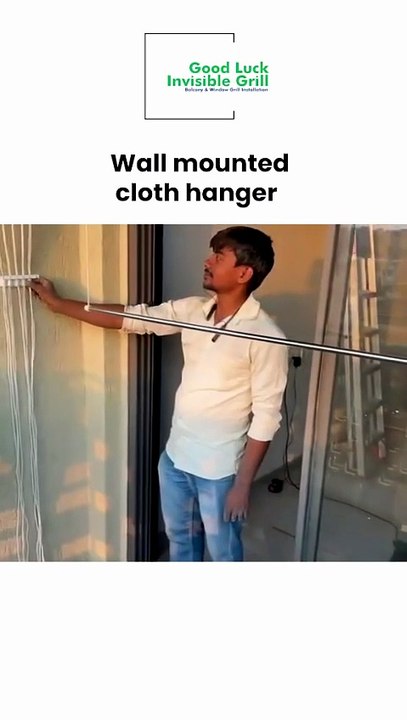 wall mounted hanger for clothes