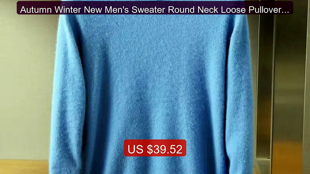 Autumn Winter New Men's Sweater Round Neck Loose Pullover Knit... -- Hot Deal 2026 | Limited Offer!