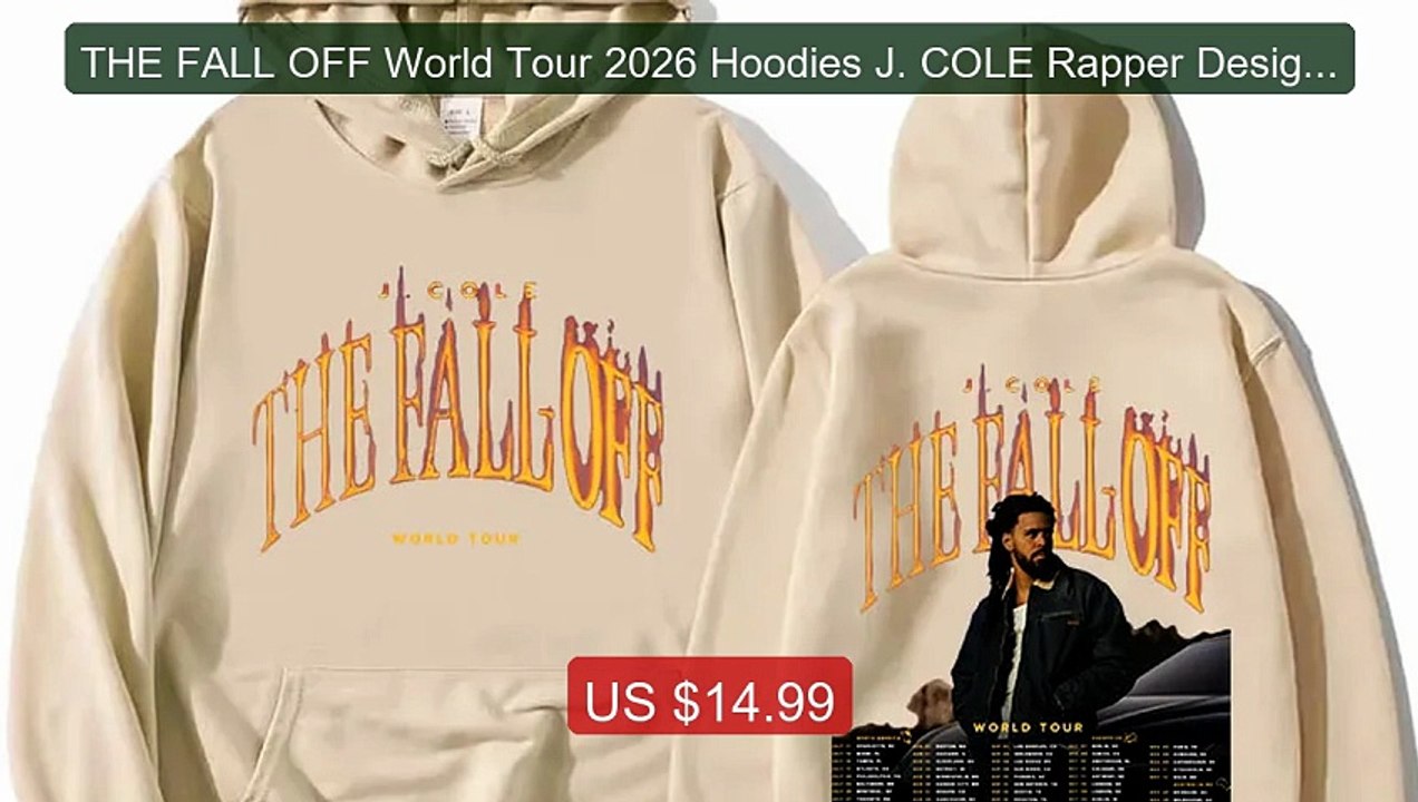 THE FALL OFF World Tour 2026 Hoodies J. COLE Rapper Design ... -- Top Pick 2026 | Unbeatable Price!