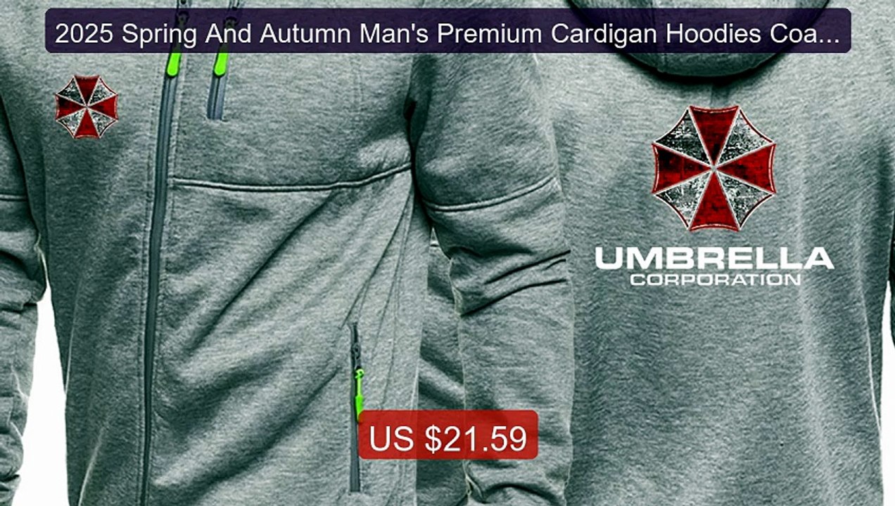 2025 Spring And Autumn Man's Premium Cardigan Hoodies Coat Umbrell... -- Best Deal 2026 | Shop Now!