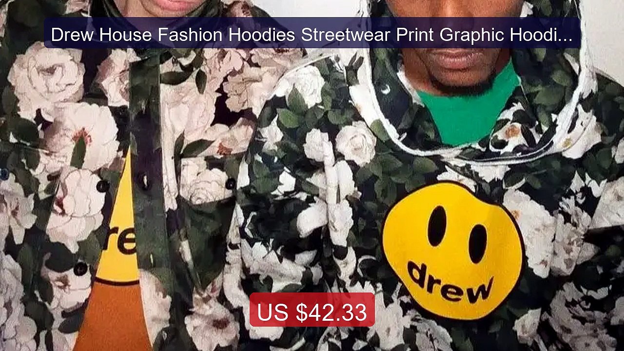 Drew House Fashion Hoodies Streetwear Print Graphic Hoodie ... -- Top Pick 2026 | Unbeatable Price!