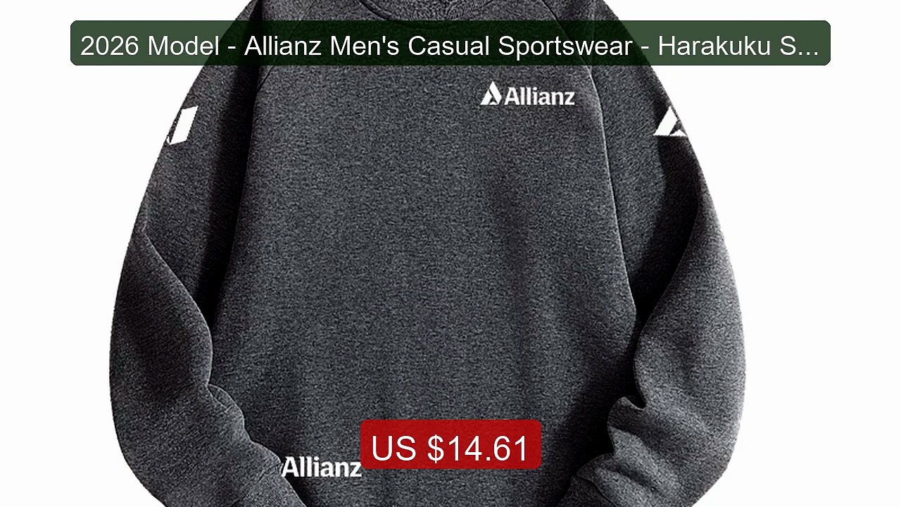 2026 Model - Allianz Men's Casual Sportswear - Harakuku Style Loose... -- Top Rated 2026 | Buy Now!
