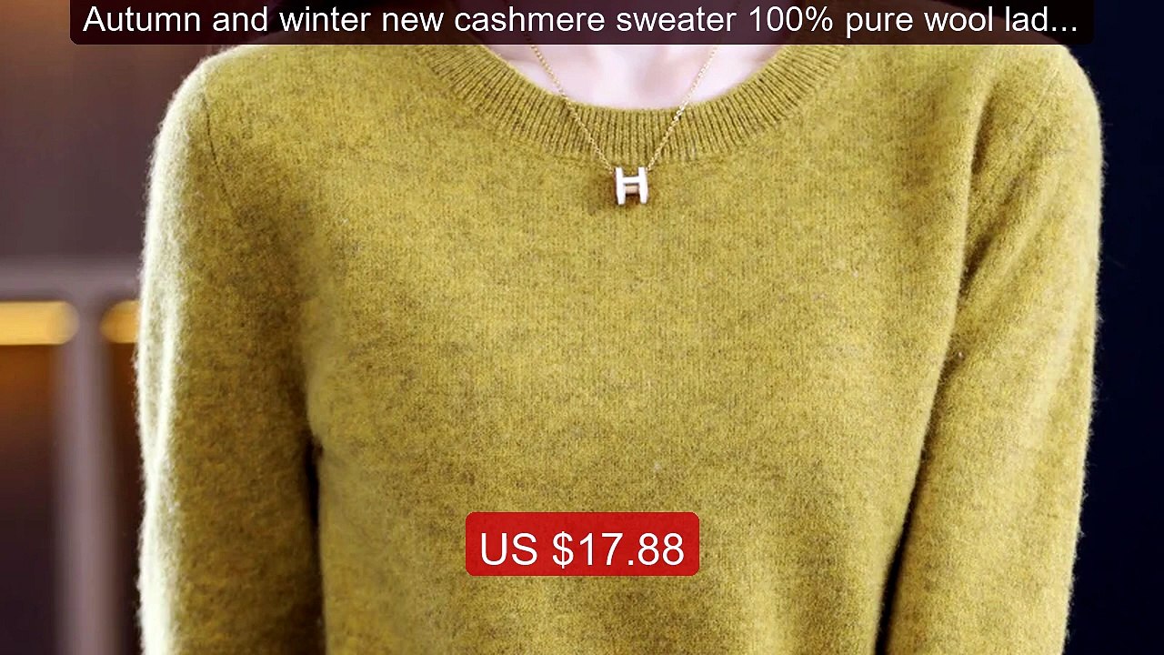 Autumn and winter new cashmere sweater 100% pure wool ladie... -- Top Pick 2026 | Unbeatable Price!