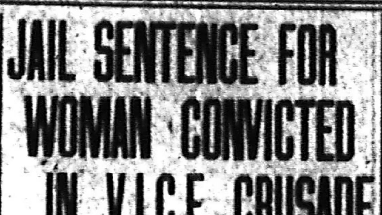Friday, 6th June 1913 Jail Sentence for Woman Convicted in Vice Crusade