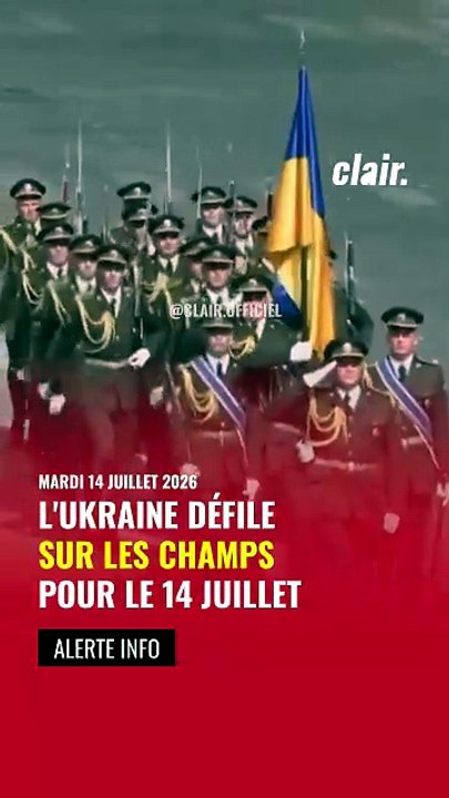 🔴 Des militaires ukrainiens ont participé pour la première fois au défilé du 14 Juillet sur les Champs-Élysées.