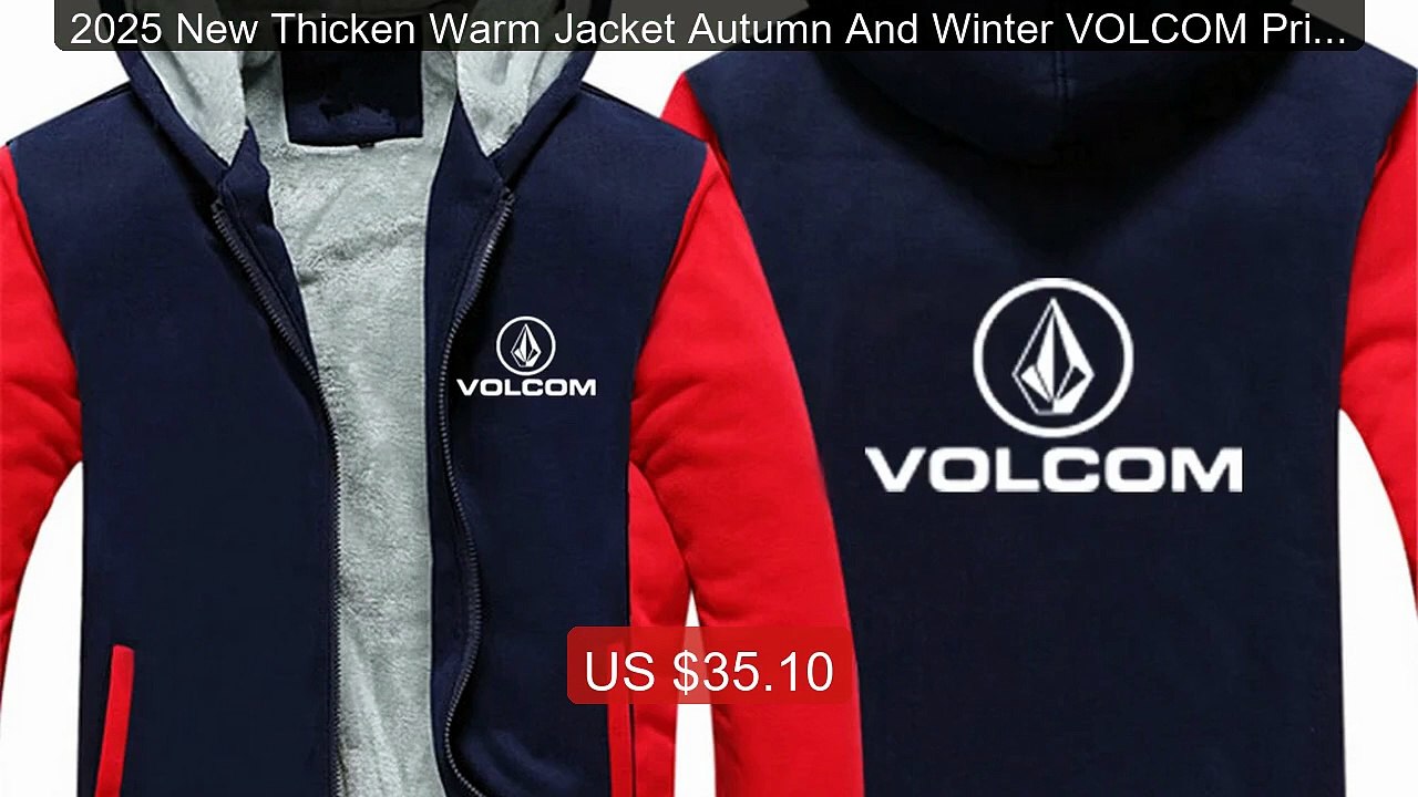 2025 New Thicken Warm Jacket Autumn And Winter VOLCOM Print Ma... -- Best Buy 2026 | Great Quality!