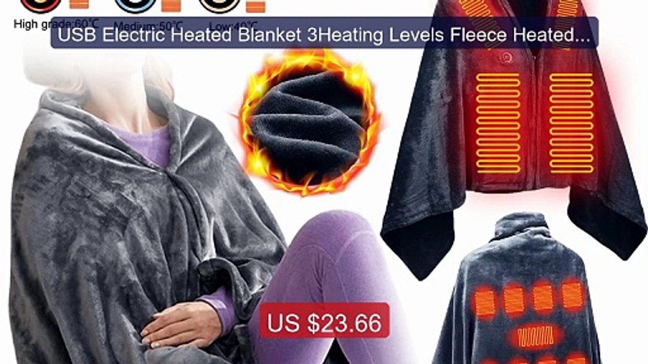USB Electric Heated Blanket 3Heating Levels Fleece Heated B... -- Top Pick 2026 | Unbeatable Price!