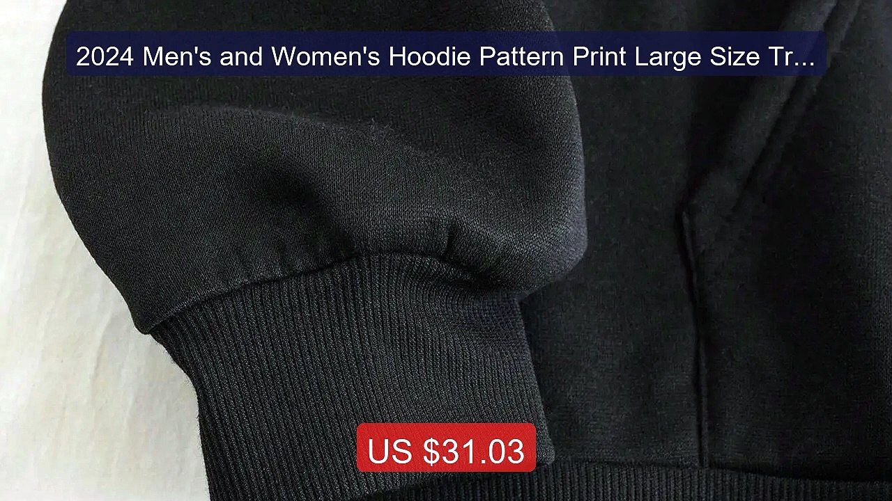 2024 Men's and Women's Hoodie Pattern Print Large Size Trend ... -- Amazing Value 2026 | Must Have!