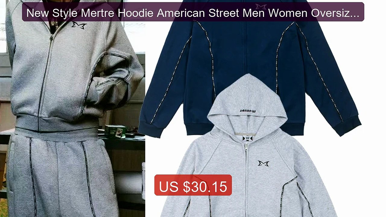 New Style Mertre Hoodie American Street Men Women Oversized... -- Top Pick 2026 | Unbeatable Price!