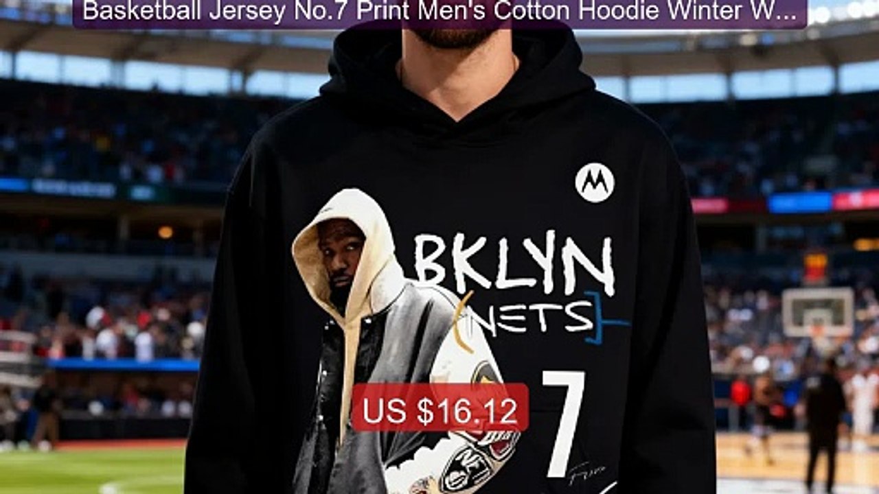 Basketball Jersey No.7 Print Men's Cotton Hoodie Winter Warm S... -- Best Buy 2026 | Great Quality!