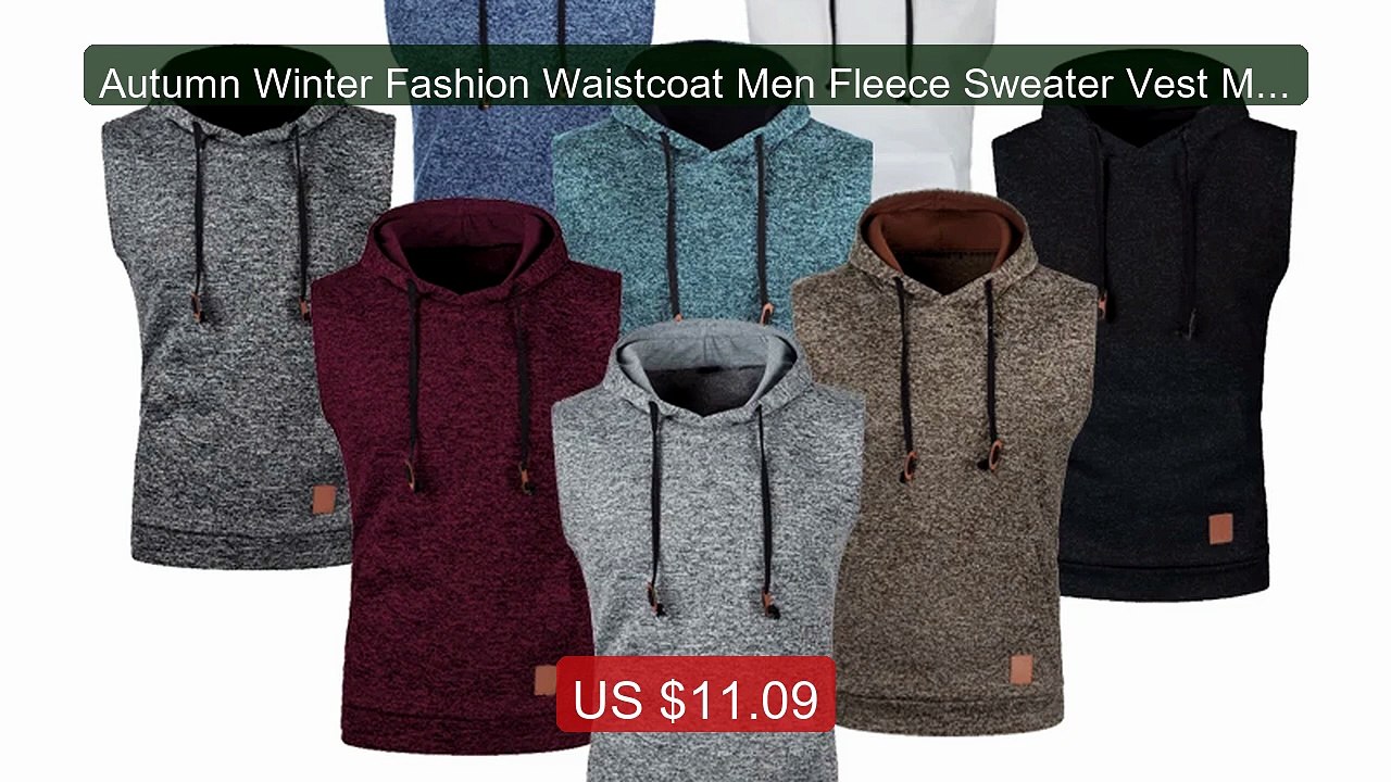 Autumn Winter Fashion Waistcoat Men Fleece Sweater Vest Male C... -- Hot Deal 2026 | Limited Offer!