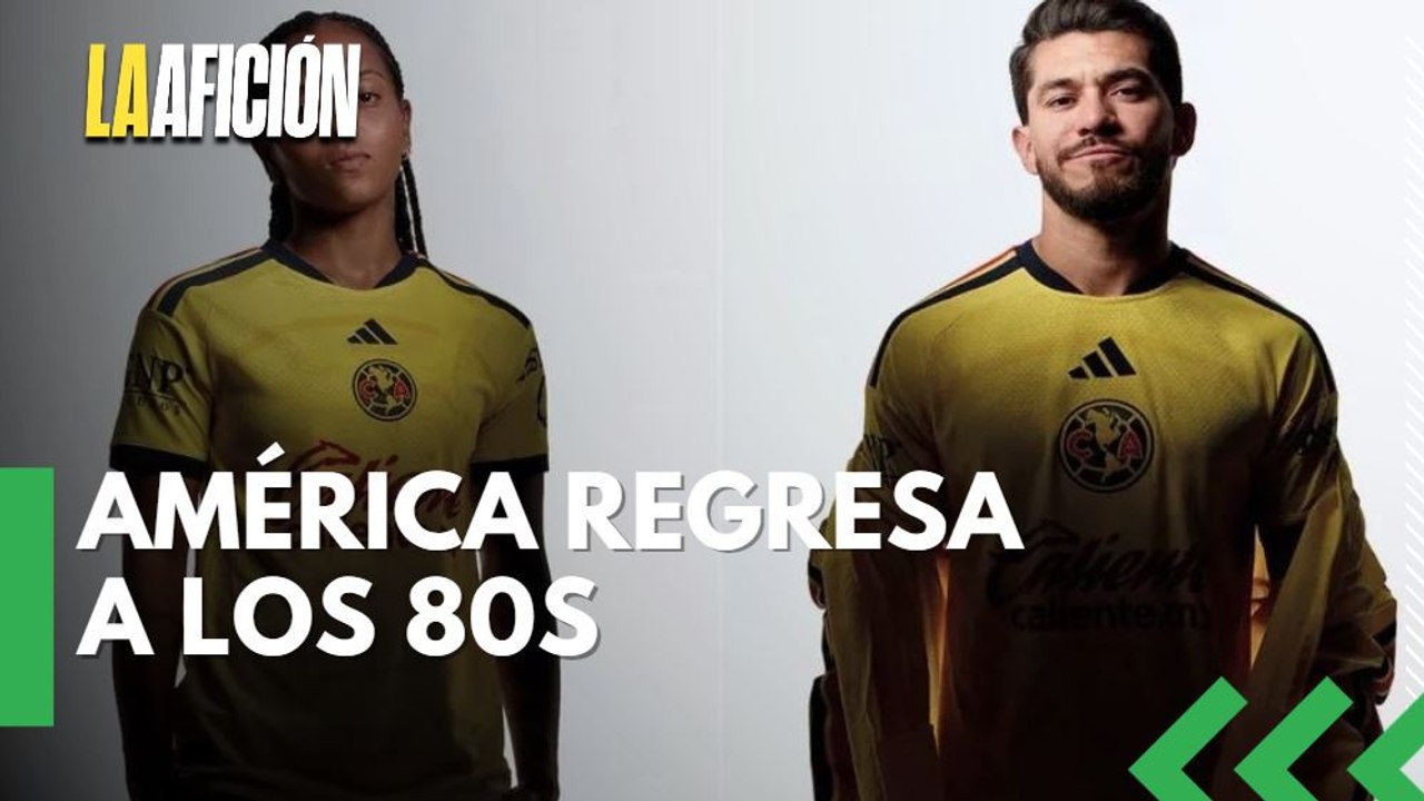Águilas del América presentan uniforme inspirado en los ochentas con nuevo patrocinador deportivo