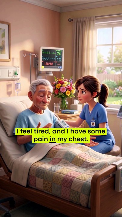 ELDERLY PATIENT AT THE HOSPITAL 🏥 Easy English Conversation #shorts