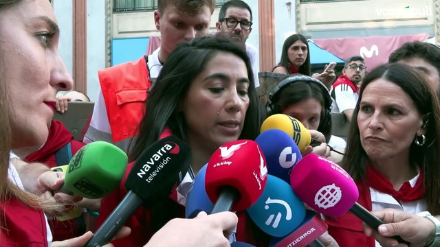 Así ha sido el peligroso último encierro de los Sanfermines con toros de Jandilla