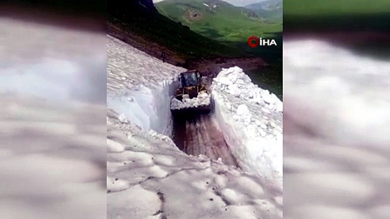 Sibirya değil Türkiye! Temmuz ayında 3 metreli kar sürprizi!