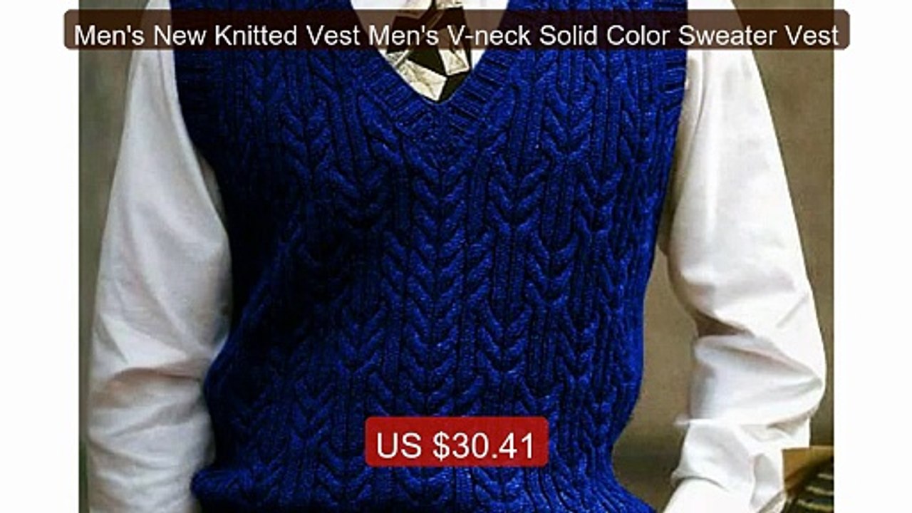 Men's New Knitted Vest Men's V-neck Solid Color Sweater Vest -- Top Rated 2026 | Buy Now!