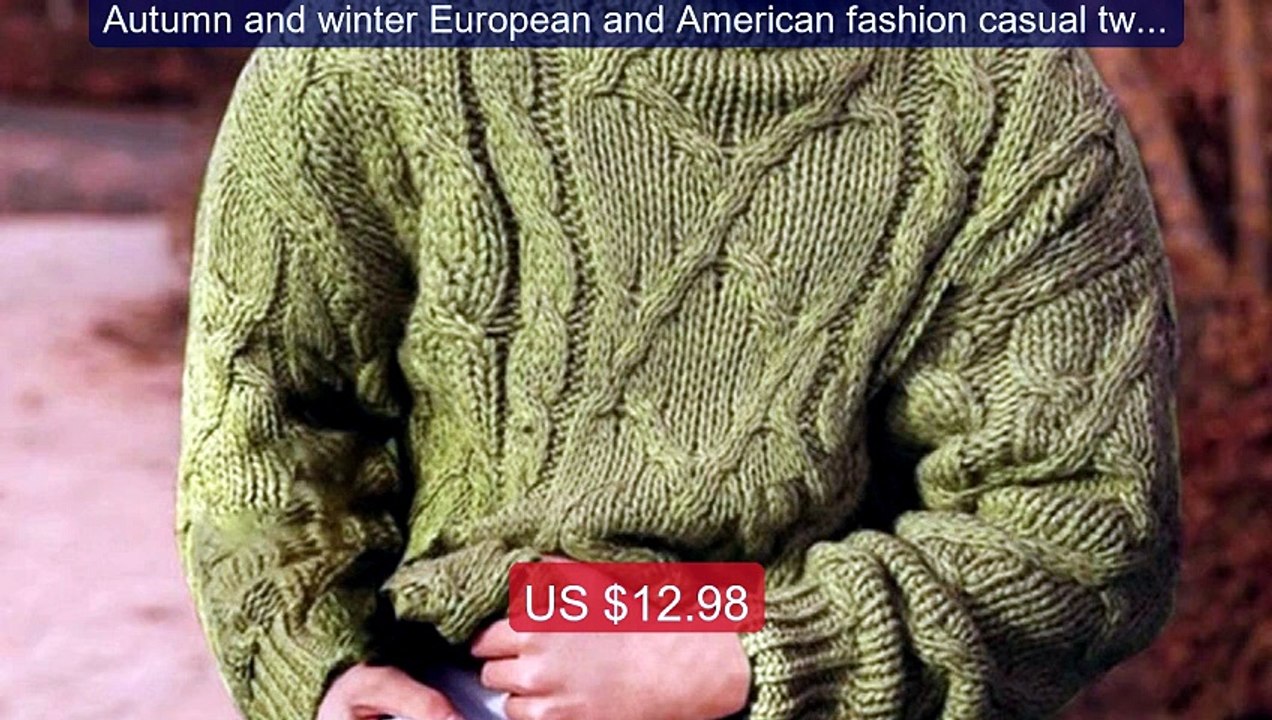 Autumn and winter European and American fashion casual twisted... -- Hot Deal 2026 | Limited Offer!