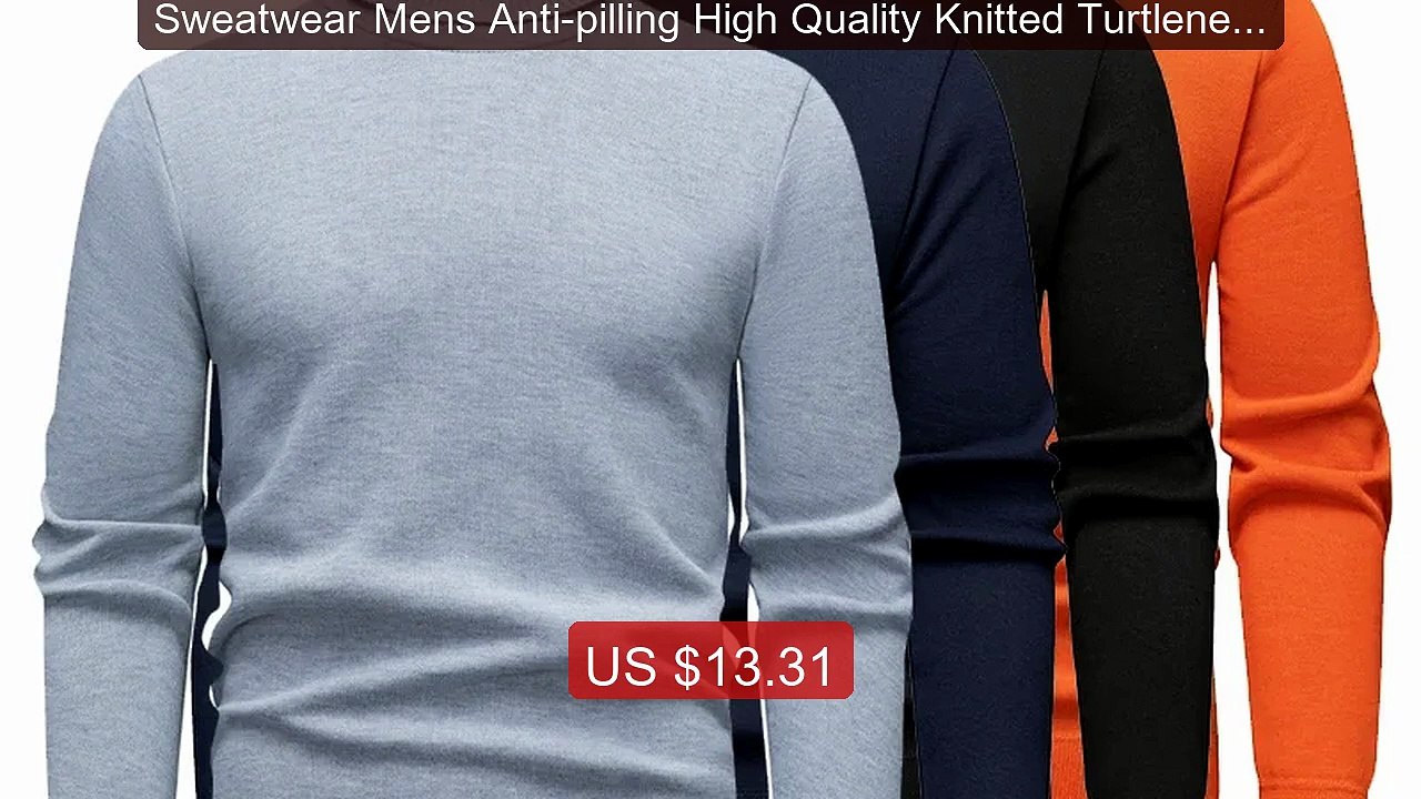 Sweatwear Mens Anti-pilling High Quality Knitted Turtleneck Sw... -- Hot Deal 2026 | Limited Offer!