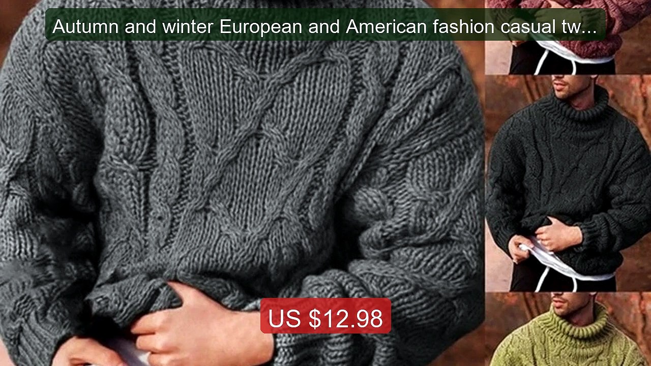 Autumn and winter European and American fashion casual twisted... -- Hot Deal 2026 | Limited Offer!