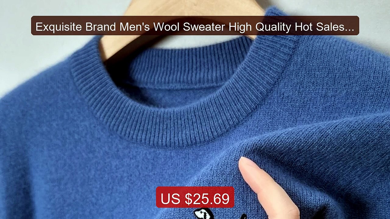 Exquisite Brand Men's Wool Sweater High Quality Hot Sales Dog ... -- Hot Deal 2026 | Limited Offer!