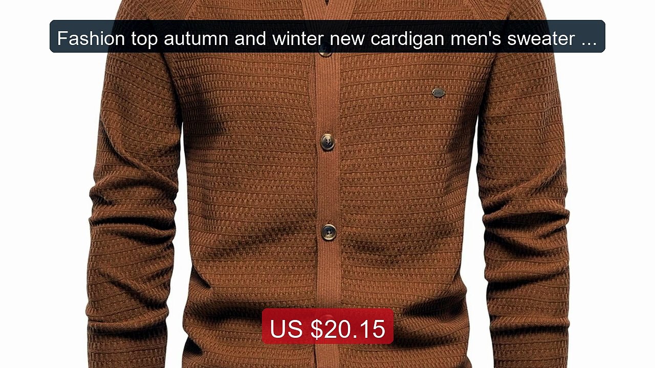 Fashion top autumn and winter new cardigan men's sweater high-... -- Best Buy 2026 | Great Quality!