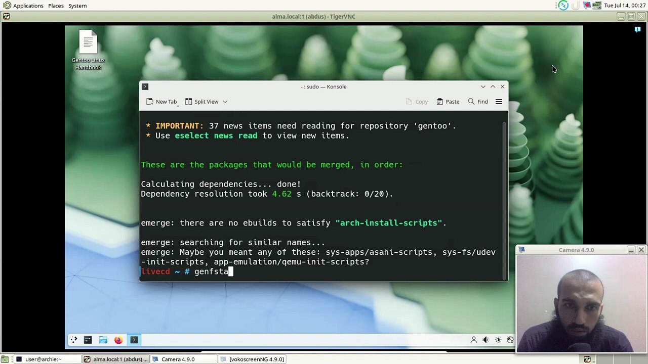 Debian install from existing linux (bootstrapping using debootstrap)
