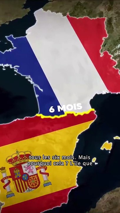 Saviez vous que la frontière entre l'Espagne et la France change tout les six mois  #france #espagne